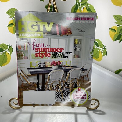 HGTV Magazine July/August 2022 Issue Fun Summer Style Beach House