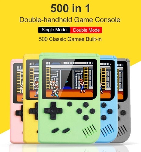 500 in 1 Retro Handheld Videospielkonsole Gameboy Einbaute klassische Spiele Neu - Bild 2 von 19