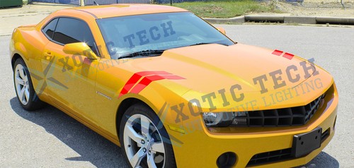 2x Red Car Hood Fender Stripe Decal Sticker For Dodge Challenger Charger Durango - Bild 8 von 12