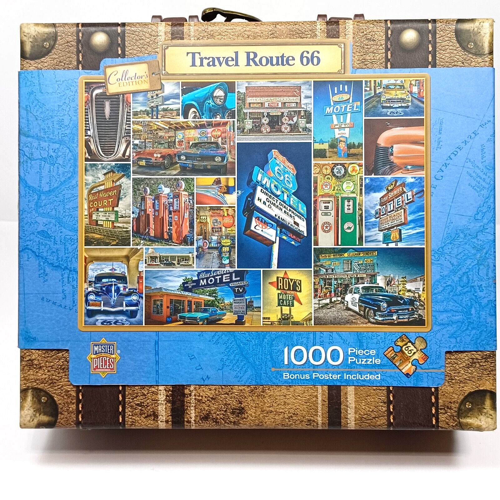 Suitcase - Route 66 1000 Piece Jigsaw Puzzle-image