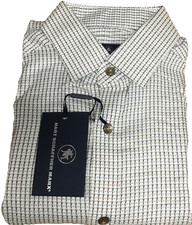 98.50 Hart Schaffner Marx Men's Long Sleeve Shirt, Brown DDS, S