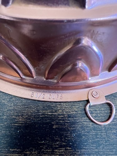 Jello Mold Copper Set of 2 - Vintage Kitchenware for Use or Decor - Retro Design - Picture 8 of 9