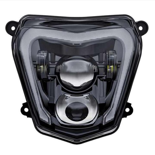 E24-Certified LED Headlight with DRL for KTM Duke 690 / 690 Enduro R 2012-2019 - Picture 2 of 12