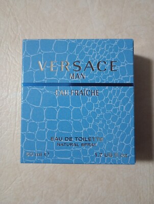 VERSACE MAN, EAU FRAICHE, (1.7 FL OZ) EDT NATURAL SPRAY! BRAND NEW!