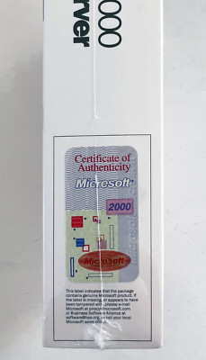 GENUINE Microsoft Windows 2000 Server English International NFR CD
