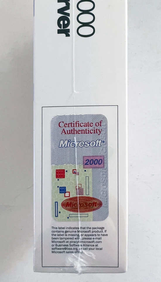 GENUINE Microsoft Windows 2000 Server English International NFR CD with 10 CALs - Image 3 of 3