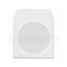 2000 Paper CD DVD R CDR Sleeve Window Flap Envelope New