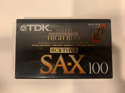 NEW TDK SA-X100 Cassette Tape Extra High Resolution IEC II/Type II 4 Available