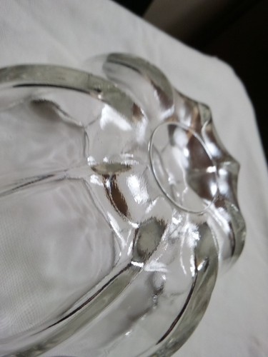 Vintage CUT GLASS Bowl Umbrella Shaped Awesome! Hard to Find Great Candy dish. - Imagen 4 de 15