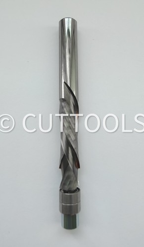 Spiral Flush Trim Router Bit Solid Carbide UP/DOWN Compression Bit 1/4" Shank - Picture 9 of 12