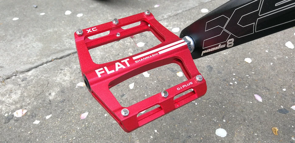 BMX Bicycle Pedals 9/16'' Mountain Road Bike Sealed Bearing Flat Platform Pedals - Image 4 of 4