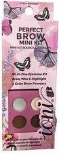 IONI ~ PERFECT BROW MINI KIT ~ ALL IN ONE EYEBROW KIT ~BROW WAX & HIGHLIGHT