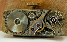 Vintage 1941 Bulova 3AL 17 jewel ladies wrist watch movement with dial and hands