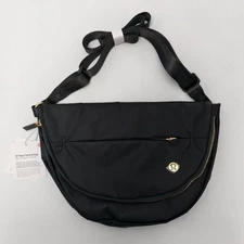 Lululemon All Night Festival Bag 5L Black Gold Accents