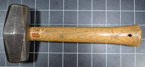 COLLINS LEGITIMUS - HAND DRILLING HAMMER - 3# - ALL ORIGINAL - MARKED HANDLE
