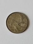 1947 Maple LEAF CANADA 25 CENT .800 SILVER QUARTER - King George VI