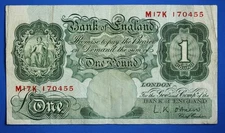 1955 Bank of England, One pound £1 O'Brien Prefix "M17K" banknote [33647]