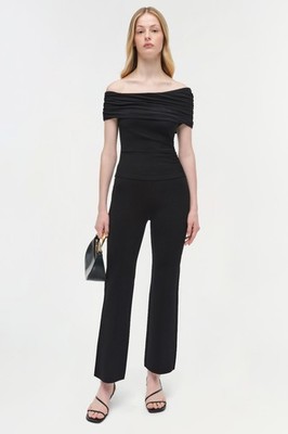 Simkhai Natassa Jersey Top in Black Retail $399.99 Here $149.99