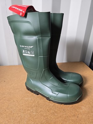 Dunlop JobGUARD Full Safety Wellington Heritage Green UK 10 UK
