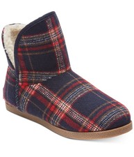 Rockport Women's Veda truTech Slippers Boot Color Red/Blue Plaid Size 6M C10744