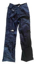 NORTH FACE HYVENT W's S Black SKI Snowboarding SHELL Pants WP FULL ZIP SIDES EUC