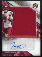 1$ Jayden Daniels 2024 Resurgence Rookie Patch Auto🏈 - Chase Pack