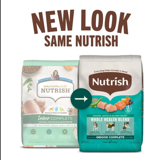 Nutrish Receta Completa Interior Pollo, Lentejas y Salmón Comida Seca para Gatos 14 lb. Bolso Foto 2 de 4