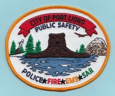 T32 PORT LIONS ALASKA DPS STATE TROOPER PATROL SERT FED POLICE PATCH TRIBAL FBI
