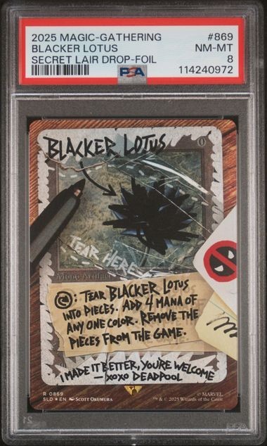 マジック：ザ・ギャザリング MTG secret lair Blacker Lotus foil Blacker Lotus (Rainbow Foil) Secret Lair Drop Foil for sale online