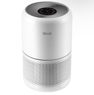 LEVOIT Core 300 True HEPA Air Purifier Tabletop White, 3-Stage Filtration, Timer