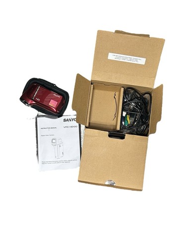Sanyo VPC-HD100 1080P Digital Video Movie Camera & Accessories NO CHARGER
