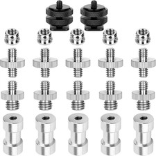 Camera Mount Screw, 1/4 to 3/8 Tripod Screw Adapter,1/4 Screws,3/8-20 Thread Co