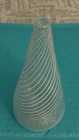 Mid-Century Glass Vase White Swirl Design Unsigned Murano?