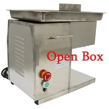 open box-Stailess Steel QX Meat Cutting Machine with 3mm Blade 250kg/h 110V
