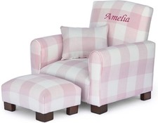 Toddler Personalized Armchair Kids Upholstered Rocking Chair