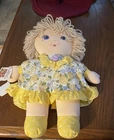 Vintage 1987 Dolly Mine 14" Plush Stuffed Doll By Well Made Toy Company Yellow