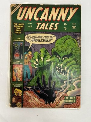 UNCANNY TALES, PRIME/ATLAS PUBL., VOL. 1, #9, JUNE 1953 Vintage Horror Comic