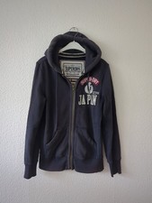 Superdry Herren Jacke Strickjacke Weste blau Größe S