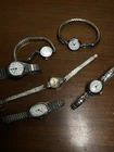 Timex Unisex Watch LOT Expansion Band Vintage Silver Water Resistant