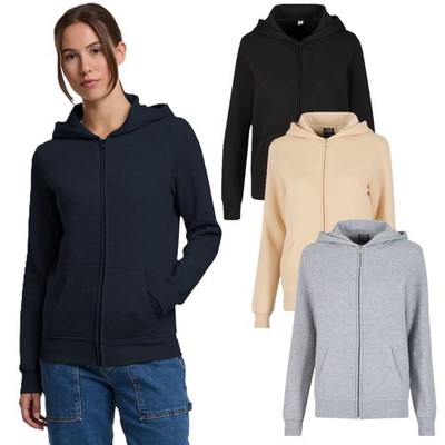 Urban Classics Ladies Basic Essential Zip Hoody Sweat Jacket Hood Pockets