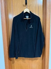 black Disney Parks Mickey Mouse quarter-zip fleece pullover mens size S