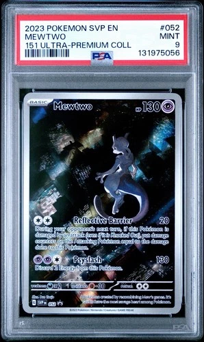 New ListingPokémon Mewtwo 052 Scarlet & Violet Promo Holo PSA 9 2023 English TCG Card