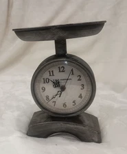 Farmhouse Scale Clock 'Antiques 1870' Vintage Style F.W.P. Harrison Model 26842