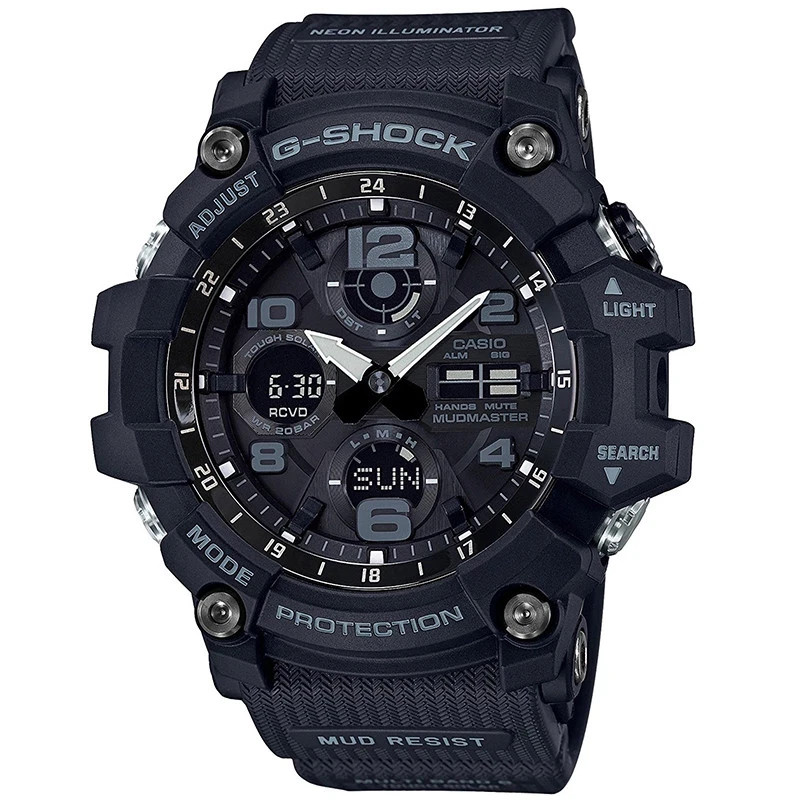 時計 CASIO G-SHOCK GWG-100-1AJF MUDMASTER Casio G-SHOCK GWG-100-1AJF MUDMASTER Total Black Atomic Solar
