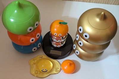 Dragon Quest Slime Tower Metal Kagami Mochi Figure Collection 5pcs Unused