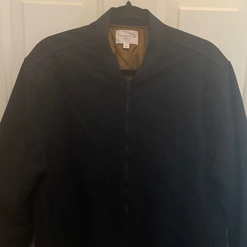 Five Four Westmore Navy Blue Bomber Jacket Mens Medium Quilted Lining NEW - product listing photo
