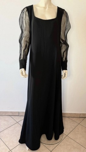 🌟 Marina Rinaldi By MAX MARA🔥 Abito Lungo Cady Silk Long Dress 21_FR46_IT50 - Foto 3 di 10
