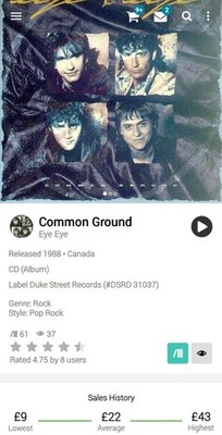 Eye Eye  Common Ground Hi-Tech AOR CD 1988 Melodic Soft Rock Stabilizers Modesty