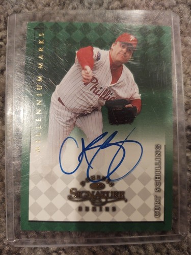 Curt Schilling 1998 Donruss Signature Century Marks card
