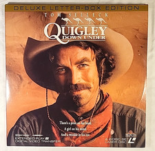 QUIGLEY DOWN UNDER LASERDISC, 2-discs LIKE NEW, Tom Selleck NOT a DVD